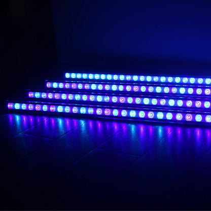 60/90/120/150cm Aquarium Light Bar Lighting Full Blue Plus UV Aqua Reef Marine Tank Bar LED Lamp With Dimmer and Timer