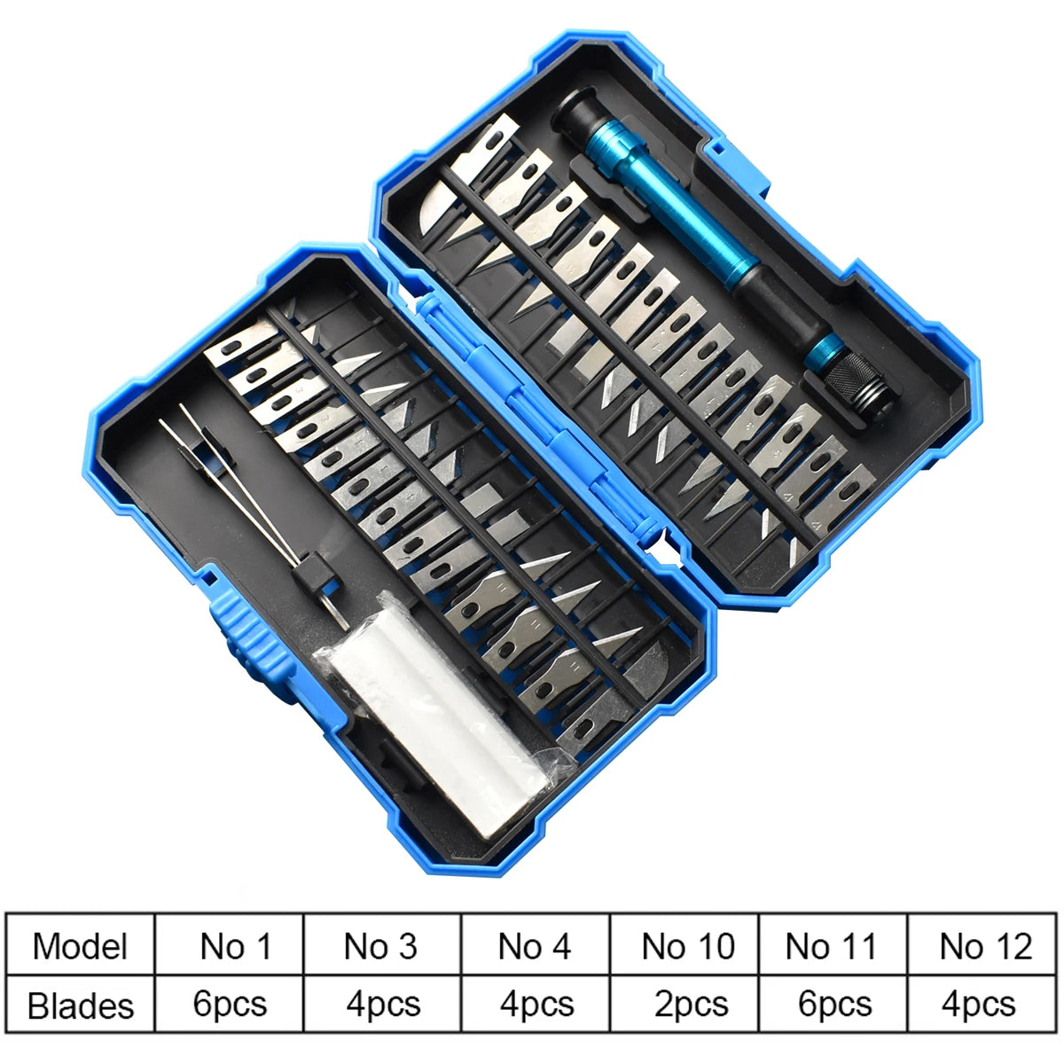 29PCS Utility Knife Set Carbon Steel Fixed Blade Craft Engrave Pen Cutter Hand Tools Phone Repair Multipurpose Emergency Scalpel